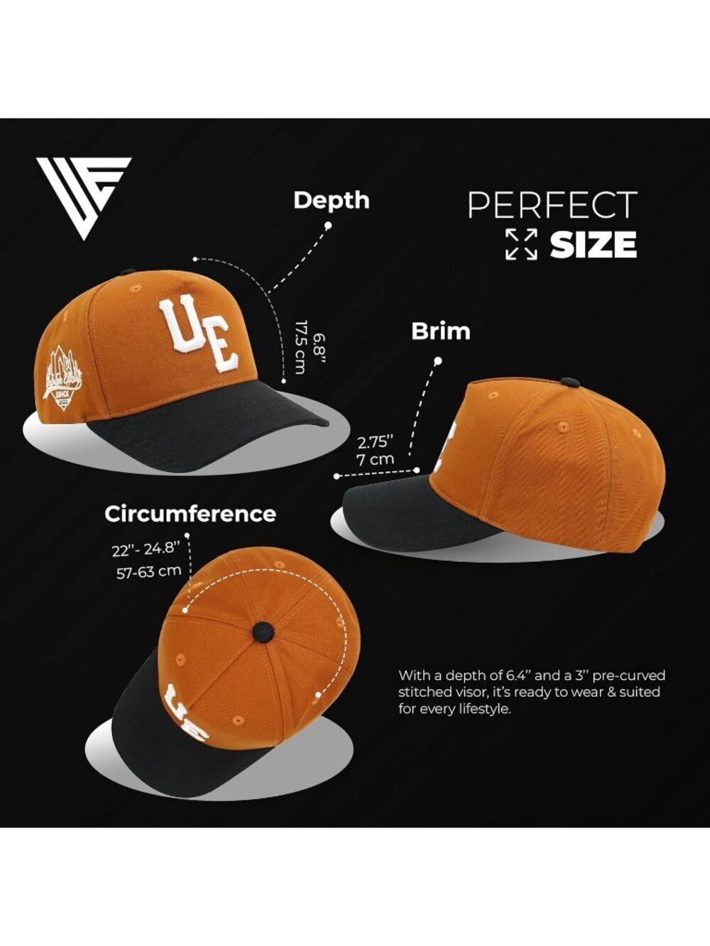 Unisex Brown Vintage Trucker Hat Baseball Snapback Closure Cap for Outdoors - Picture 6 of 6